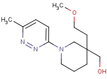 [3-(2-methoxyethyl)-1-(6-methyl-3-pyridazinyl)-3-piperidinyl]methanol
