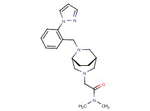 N,N-dimethyl-2-{(1S*,5R*)-6-[2-(1H-pyrazol-1-yl)benzyl]-3,6-diazabicyclo[3.2.2]non-3-yl}acetamide