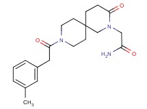2-{9-[(3-methylphenyl)acetyl]-3-oxo-2,9-diazaspiro[5.5]undec-2-yl}acetamide