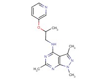 1,3,6-trimethyl-N-[2-(3-pyridinyloxy)propyl]-1H-pyrazolo[3,4-d]pyrimidin-4-amine