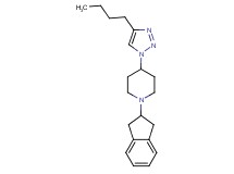 4-(4-butyl-1H-1,2,3-triazol-1-yl)-1-(2,3-dihydro-1H-inden-2-yl)piperidine
