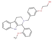 2-(3-{[1-(2-methoxyphenyl)-1,3,4,9-tetrahydro-2H-beta-carbolin-2-yl]methyl}phenoxy)ethanol