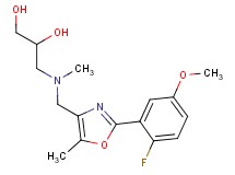 3-[{[2-(2-fluoro-5-methoxyphenyl)-5-methyl-1,3-oxazol-4-yl]methyl}(methyl)amino]propane-1,2-diol