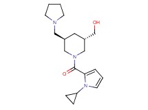 [(3S*,5R*)-1-[(1-cyclopropyl-1H-pyrrol-2-yl)carbonyl]-5-(1-pyrrolidinylmethyl)-3-piperidinyl]methanol