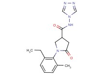 1-(2-ethyl-6-methylphenyl)-5-oxo-N-4H-1,2,4-triazol-4-ylpyrrolidine-3-carboxamide