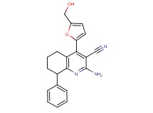 2-amino-4-[5-(hydroxymethyl)-2-furyl]-8-phenyl-5,6,7,8-tetrahydroquinoline-3-carbonitrile