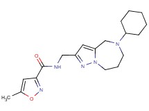 N-[(5-cyclohexyl-5,6,7,8-tetrahydro-4H-pyrazolo[1,5-a][1,4]diazepin-2-yl)methyl]-5-methylisoxazole-3-carboxamide