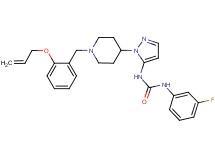 N-(1-{1-[2-(allyloxy)benzyl]-4-piperidinyl}-1H-pyrazol-5-yl)-N'-(3-fluorophenyl)urea