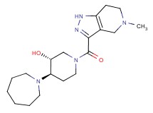 (3R*,4R*)-4-(1-azepanyl)-1-[(5-methyl-4,5,6,7-tetrahydro-1H-pyrazolo[4,3-c]pyridin-3-yl)carbonyl]-3-piperidinol