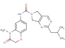 2-isobutyl-N-(4-methyl-3-oxo-3,4-dihydro-2H-1,4-benzoxazin-6-yl)-5,7-dihydro-6H-pyrrolo[3,4-d]pyrimidine-6-carboxamide
