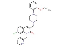 7-chloro-3-{[4-(2-ethoxyphenyl)-1-piperazinyl]methyl}-1-(2-pyridinylmethyl)-2(1H)-quinolinone