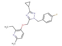 3-{[3-cyclopropyl-1-(4-fluorobenzyl)-1H-1,2,4-triazol-5-yl]methoxy}-2-ethyl-6-methylpyridine