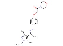 1-(1-ethyl-3,5-dimethyl-1H-pyrazol-4-yl)-N-[4-(2-morpholin-4-yl-2-oxoethoxy)benzyl]ethanamine
