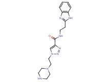 N-[2-(1H-benzimidazol-2-yl)ethyl]-1-(2-piperazin-1-ylethyl)-1H-1,2,3-triazole-4-carboxamide