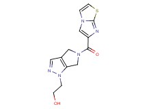2-[5-(imidazo[2,1-b][1,3]thiazol-6-ylcarbonyl)-5,6-dihydropyrrolo[3,4-c]pyrazol-1(4H)-yl]ethanol