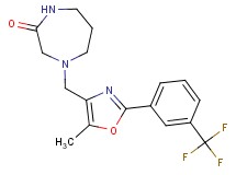 4-({5-methyl-2-[3-(trifluoromethyl)phenyl]-1,3-oxazol-4-yl}methyl)-1,4-diazepan-2-one