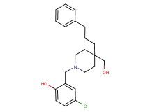 4-chloro-2-{[4-(hydroxymethyl)-4-(3-phenylpropyl)-1-piperidinyl]methyl}phenol