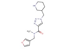 N-(3-furylmethyl)-N-methyl-1-(piperidin-3-ylmethyl)-1H-1,2,3-triazole-4-carboxamide