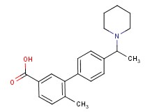 6-methyl-4'-(1-piperidin-1-ylethyl)biphenyl-3-carboxylic acid
