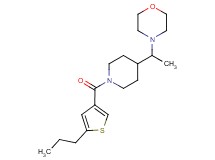 4-(1-{1-[(5-propyl-3-thienyl)carbonyl]-4-piperidinyl}ethyl)morpholine