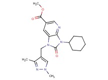 methyl 3-cyclohexyl-1-[(1,3-dimethyl-1H-pyrazol-4-yl)methyl]-2-oxo-2,3-dihydro-1H-imidazo[4,5-b]pyridine-6-carboxylate