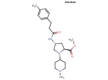 methyl (4R)-4-{[3-(4-methylphenyl)propanoyl]amino}-1-(1-methyl-4-piperidinyl)-L-prolinate