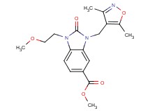 methyl 3-[(3,5-dimethylisoxazol-4-yl)methyl]-1-(2-methoxyethyl)-2-oxo-2,3-dihydro-1H-benzimidazole-5-carboxylate