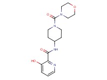 3-hydroxy-N-[1-(morpholin-4-ylcarbonyl)piperidin-4-yl]pyridine-2-carboxamide