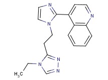 4-{1-[2-(4-ethyl-4H-1,2,4-triazol-3-yl)ethyl]-1H-imidazol-2-yl}quinoline