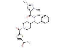 N-(1-{1-[(5-acetyl-2-thienyl)carbonyl]-4-piperidinyl}-2-phenylethyl)-N,1,3-trimethyl-1H-pyrazole-5-carboxamide