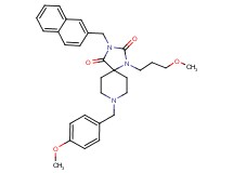 8-(4-methoxybenzyl)-1-(3-methoxypropyl)-3-(2-naphthylmethyl)-1,3,8-triazaspiro[4.5]decane-2,4-dione