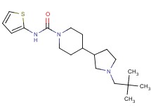 4-[1-(2,2-dimethylpropyl)-3-pyrrolidinyl]-N-2-thienyl-1-piperidinecarboxamide