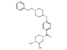 1,2-dimethyl-4-(4-{[1-(2-phenylethyl)-4-piperidinyl]oxy}benzoyl)piperazine