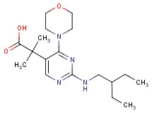 2-{2-[(2-ethylbutyl)amino]-4-morpholin-4-ylpyrimidin-5-yl}-2-methylpropanoic acid
