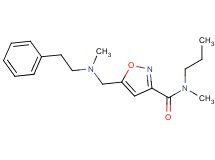 N-methyl-5-{[methyl(2-phenylethyl)amino]methyl}-N-propylisoxazole-3-carboxamide