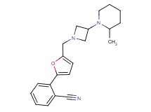 2-(5-{[3-(2-methyl-1-piperidinyl)-1-azetidinyl]methyl}-2-furyl)benzonitrile