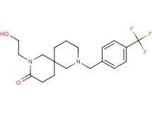2-(2-hydroxyethyl)-8-[4-(trifluoromethyl)benzyl]-2,8-diazaspiro[5.5]undecan-3-one