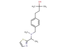 2-methyl-4-[4-({methyl[1-(1,3-thiazol-2-yl)ethyl]amino}methyl)phenyl]-2-butanol