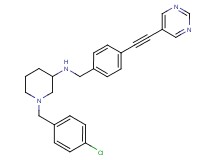 1-(4-chlorobenzyl)-N-[4-(5-pyrimidinylethynyl)benzyl]-3-piperidinamine