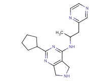 2-cyclopentyl-N-(1-methyl-2-pyrazin-2-ylethyl)-6,7-dihydro-5H-pyrrolo[3,4-d]pyrimidin-4-amine