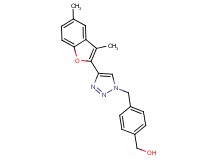 (4-{[4-(3,5-dimethyl-1-benzofuran-2-yl)-1H-1,2,3-triazol-1-yl]methyl}phenyl)methanol