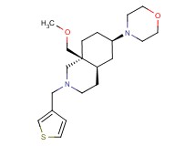 (4aR*,6R*,8aS*)-8a-(methoxymethyl)-6-(4-morpholinyl)-2-(3-thienylmethyl)decahydroisoquinoline