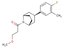 (3-endo)-3-(4-fluoro-3-methylphenyl)-8-(3-methoxypropanoyl)-8-azabicyclo[3.2.1]octane
