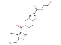 5-[(3-ethyl-4-methyl-1H-pyrazol-5-yl)carbonyl]-N-(2-hydroxyethyl)-4,5,6,7-tetrahydropyrazolo[1,5-a]pyrazine-2-carboxamide