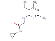 N~2~-(2-amino-5-ethyl-6-methylpyrimidin-4-yl)-N~1~-cyclopropylglycinamide