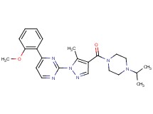 2-{4-[(4-isopropyl-1-piperazinyl)carbonyl]-5-methyl-1H-pyrazol-1-yl}-4-(2-methoxyphenyl)pyrimidine