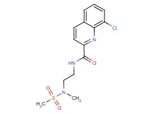 8-chloro-N-{2-[methyl(methylsulfonyl)amino]ethyl}quinoline-2-carboxamide