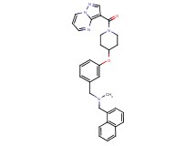 N-methyl-1-(1-naphthyl)-N-(3-{[1-(pyrazolo[1,5-a]pyrimidin-3-ylcarbonyl)-4-piperidinyl]oxy}benzyl)methanamine