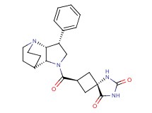 (2R*,4R*)-2-{[(3R*,3aR*,7aR*)-3-phenylhexahydro-4,7-ethanopyrrolo[3,2-b]pyridin-1(2H)-yl]carbonyl}-5,7-diazaspiro[3.4]octane-6,8-dione