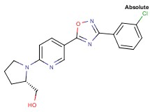 ((2S)-1-{5-[3-(3-chlorophenyl)-1,2,4-oxadiazol-5-yl]-2-pyridinyl}-2-pyrrolidinyl)methanol
